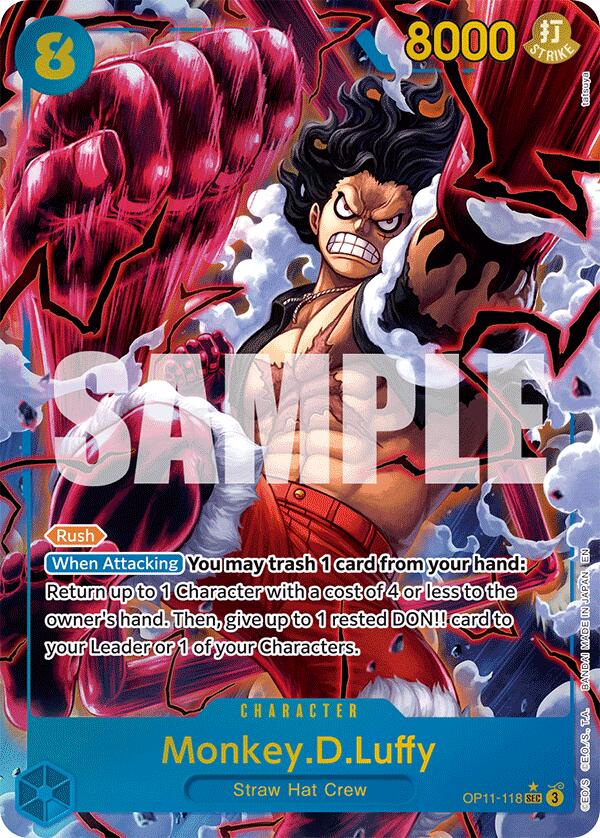 Monkey.D.Luffy (118) (Alternate Art) [A Fist of Divine Speed] | Rock City Comics