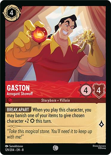 Gaston - Arrogant Showoff (129/204) [Reign of Jafar] | Rock City Comics