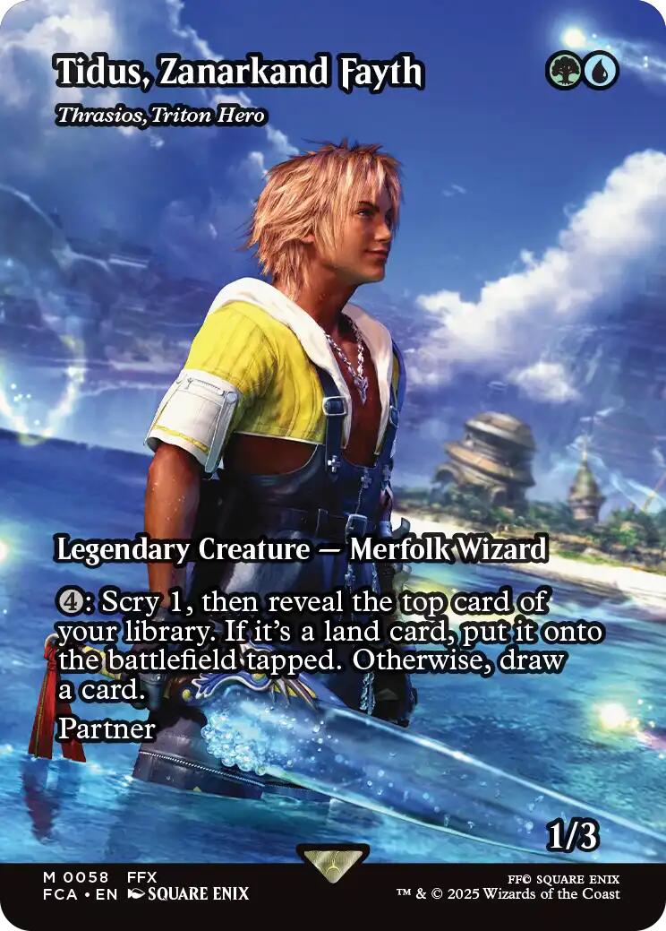 Tidus, Zanarkand Fayth - Thrasios, Triton Hero (Showcase) [FINAL FANTASY : Through the Ages] | Rock City Comics