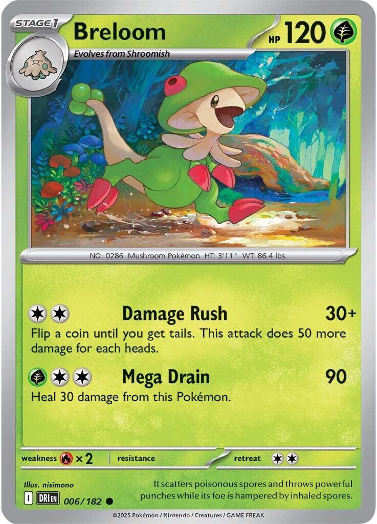 Breloom (006/182) [Scarlet & Violet: Destined Rivals] | Rock City Comics