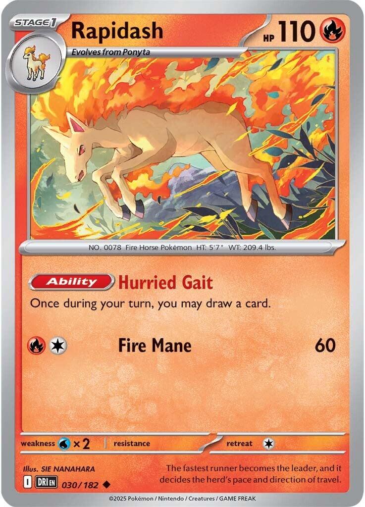 Rapidash (030/182) [Scarlet & Violet: Destined Rivals] | Rock City Comics