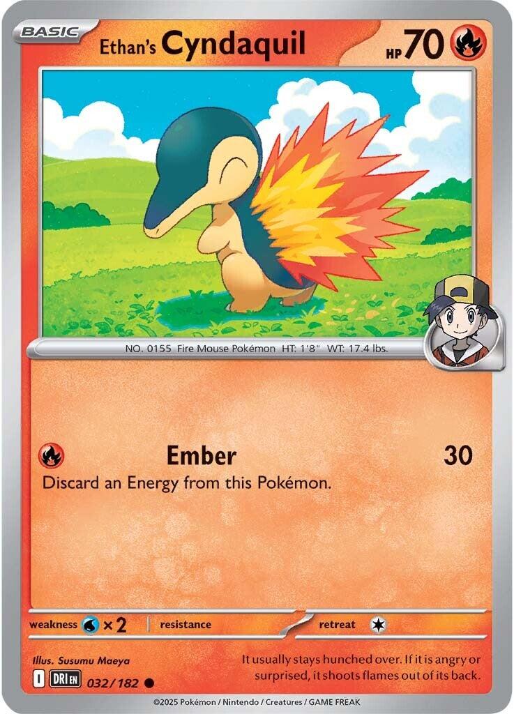 Ethan's Cyndaquil (032/182) [Scarlet & Violet: Destined Rivals] | Rock City Comics