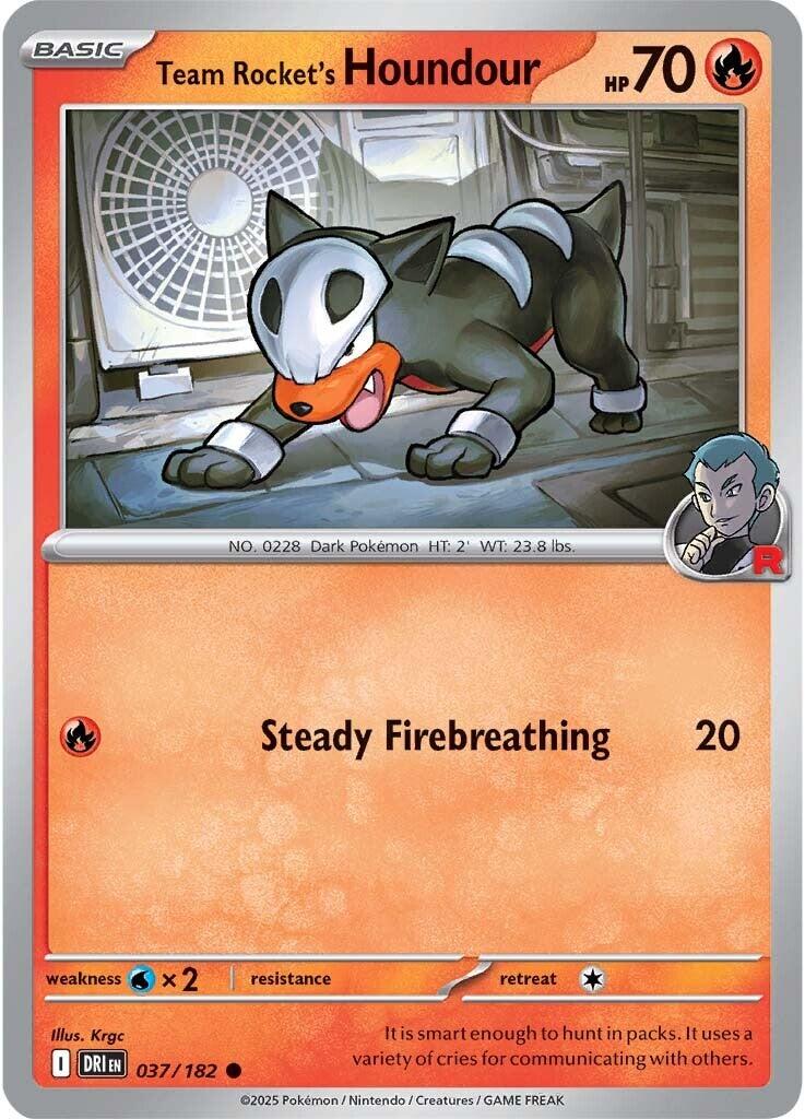 Team Rocket's Houndour (037/182) [Scarlet & Violet: Destined Rivals] | Rock City Comics