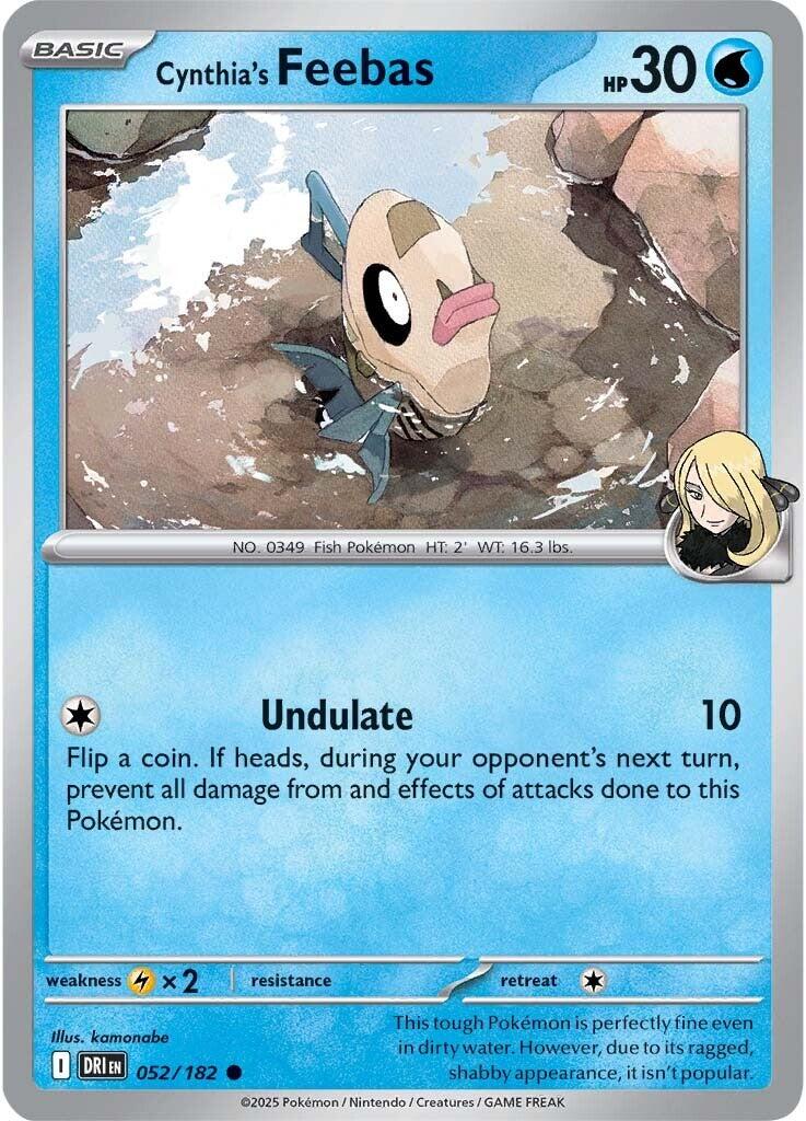 Cynthia's Feebas (052/182) [Scarlet & Violet: Destined Rivals] | Rock City Comics