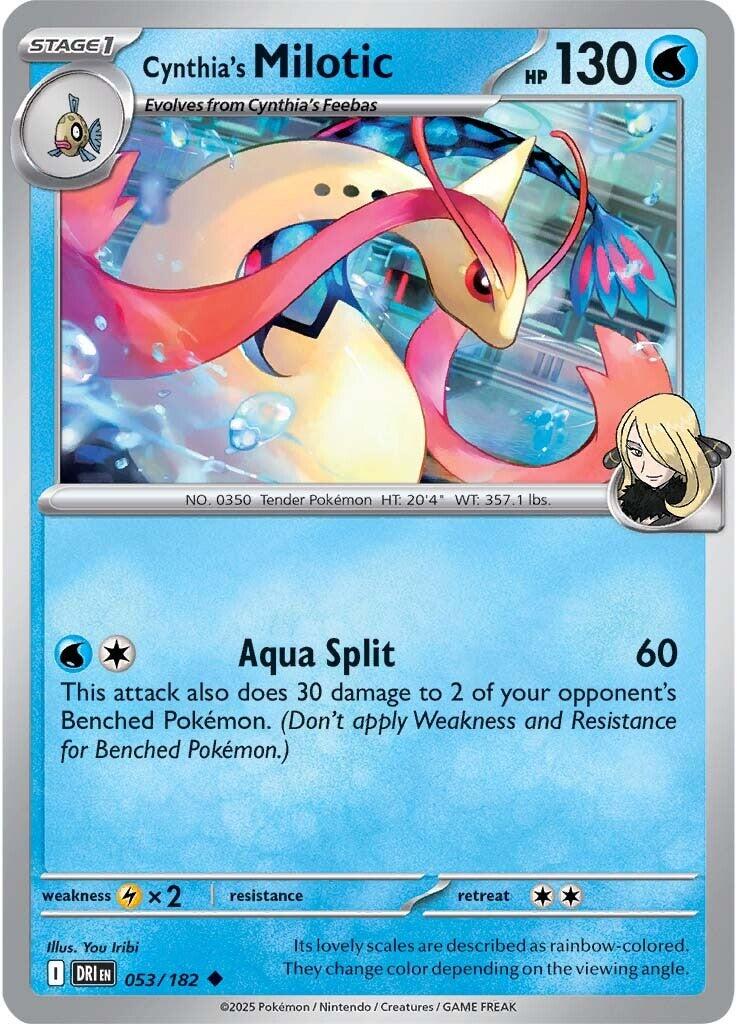 Cynthia's Milotic (053/182) [Scarlet & Violet: Destined Rivals] | Rock City Comics