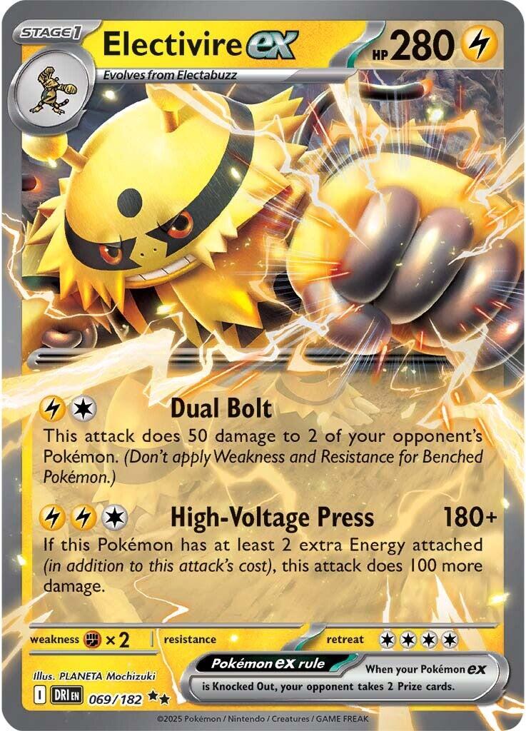Electivire ex (069/182) [Scarlet & Violet: Destined Rivals] | Rock City Comics
