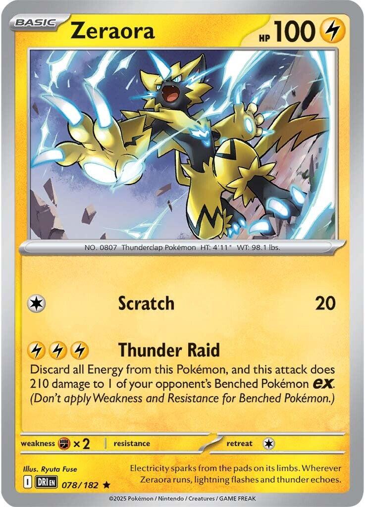 Zeraora (078/182) [Scarlet & Violet: Destined Rivals] | Rock City Comics