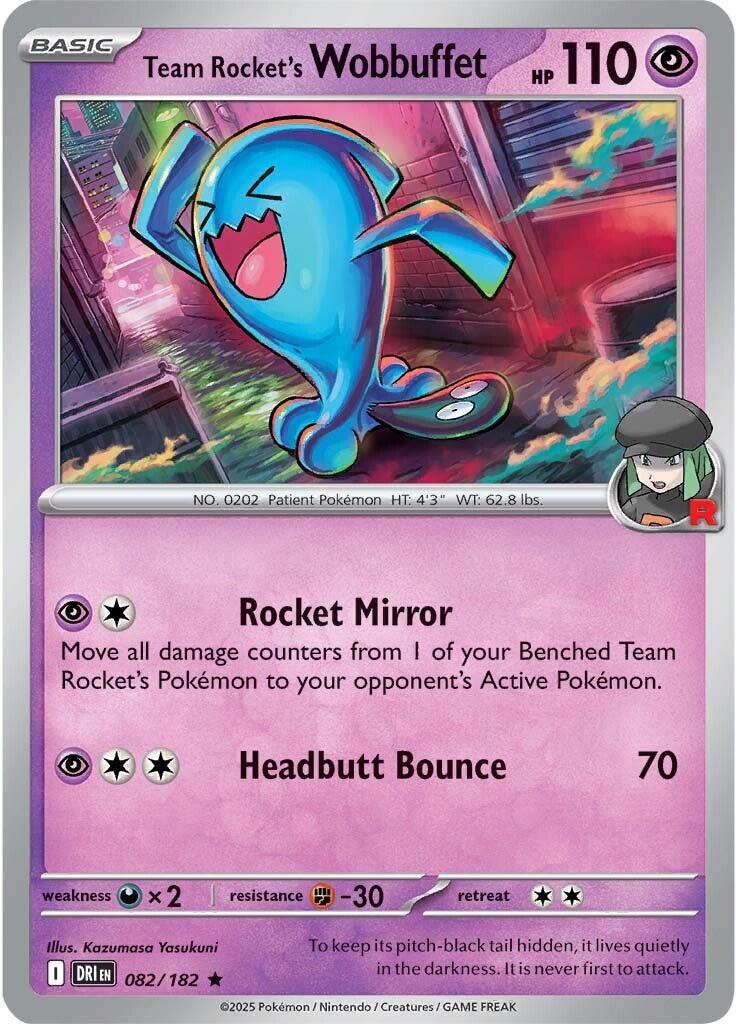 Team Rocket's Wobbuffet (082/182) [Scarlet & Violet: Destined Rivals] | Rock City Comics