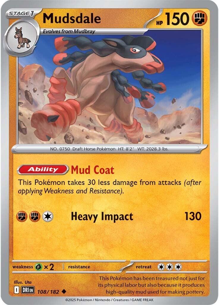 Mudsdale (108/182) [Scarlet & Violet: Destined Rivals] | Rock City Comics