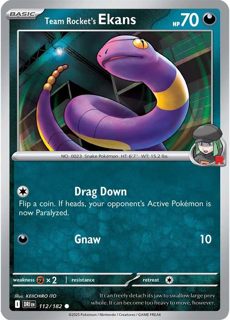 Team Rocket's Ekans (112/182) [Scarlet & Violet: Destined Rivals] | Rock City Comics