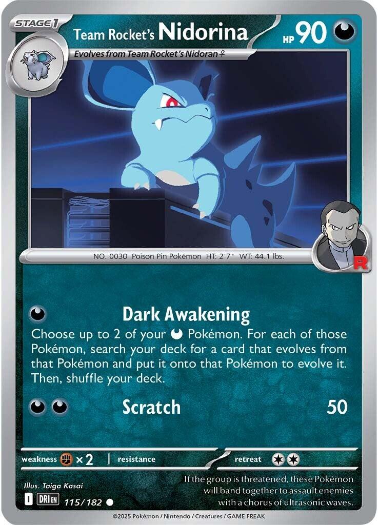 Team Rocket's Nidorina (115/182) [Scarlet & Violet: Destined Rivals] | Rock City Comics