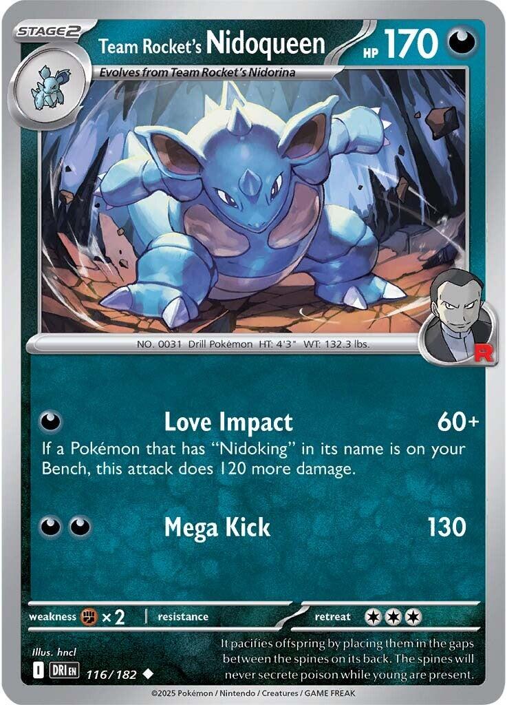 Team Rocket's Nidoqueen (116/182) [Scarlet & Violet: Destined Rivals] | Rock City Comics