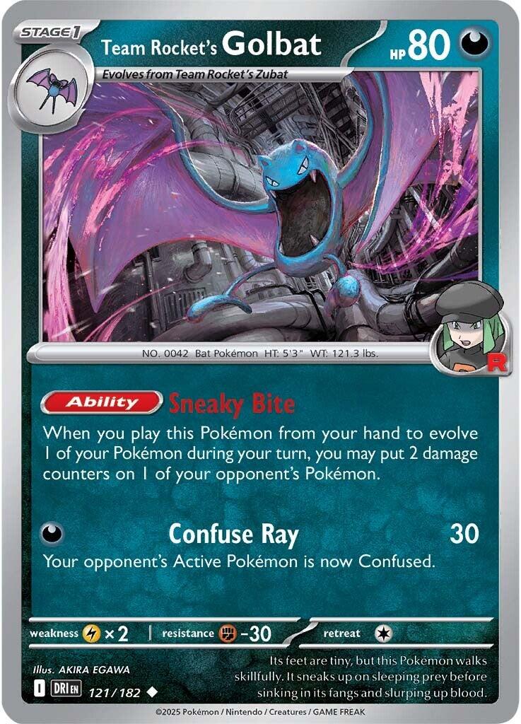 Team Rocket's Golbat (121/182) [Scarlet & Violet: Destined Rivals] | Rock City Comics