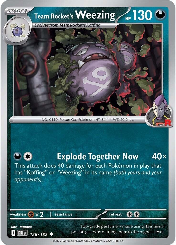 Team Rocket's Weezing (126/182) [Scarlet & Violet: Destined Rivals] | Rock City Comics