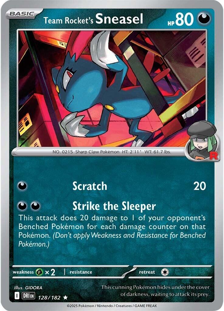 Team Rocket's Sneasel (128/182) [Scarlet & Violet: Destined Rivals] | Rock City Comics