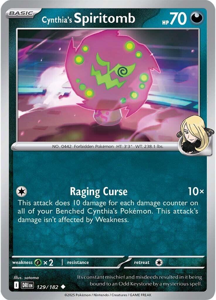 Cynthia's Spiritomb (129/182) [Scarlet & Violet: Destined Rivals] | Rock City Comics