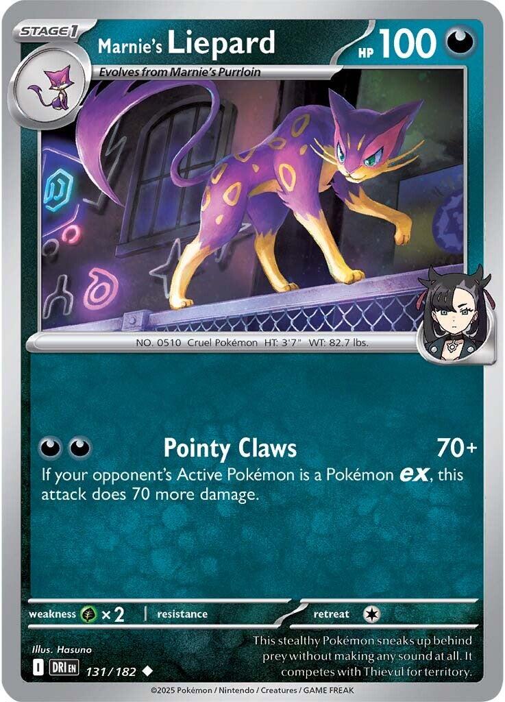 Marnie's Liepard (131/182) [Scarlet & Violet: Destined Rivals] | Rock City Comics