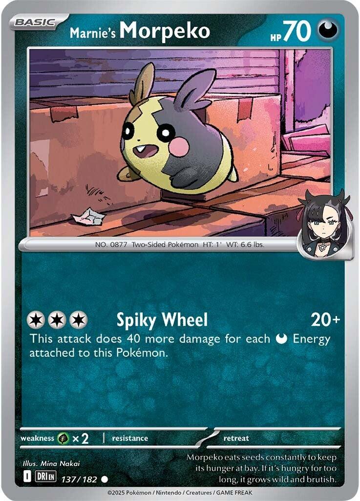 Marnie's Morpeko (137/182) [Scarlet & Violet: Destined Rivals] | Rock City Comics