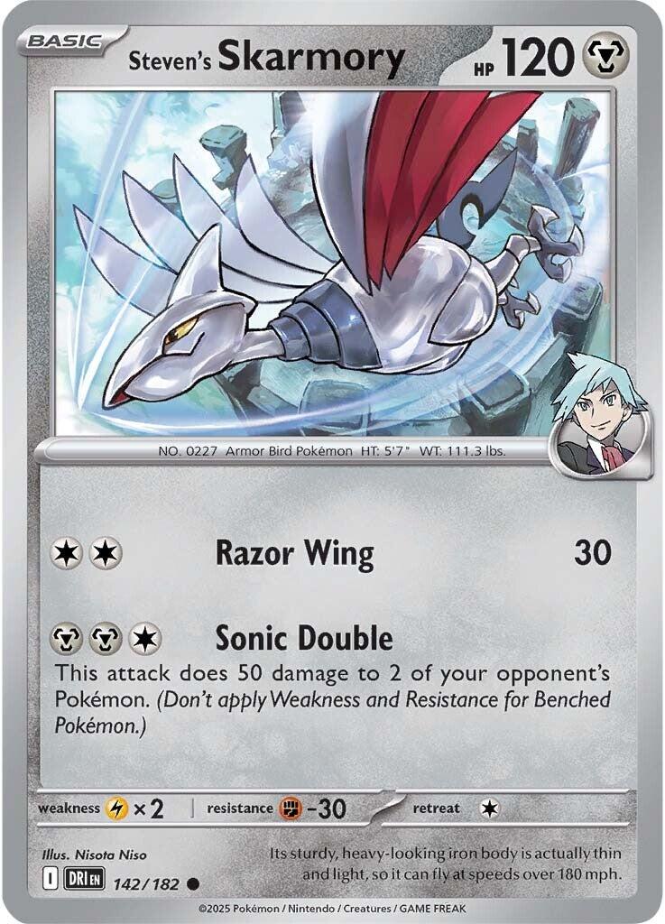 Steven's Skarmory (142/182) [Scarlet & Violet: Destined Rivals] | Rock City Comics