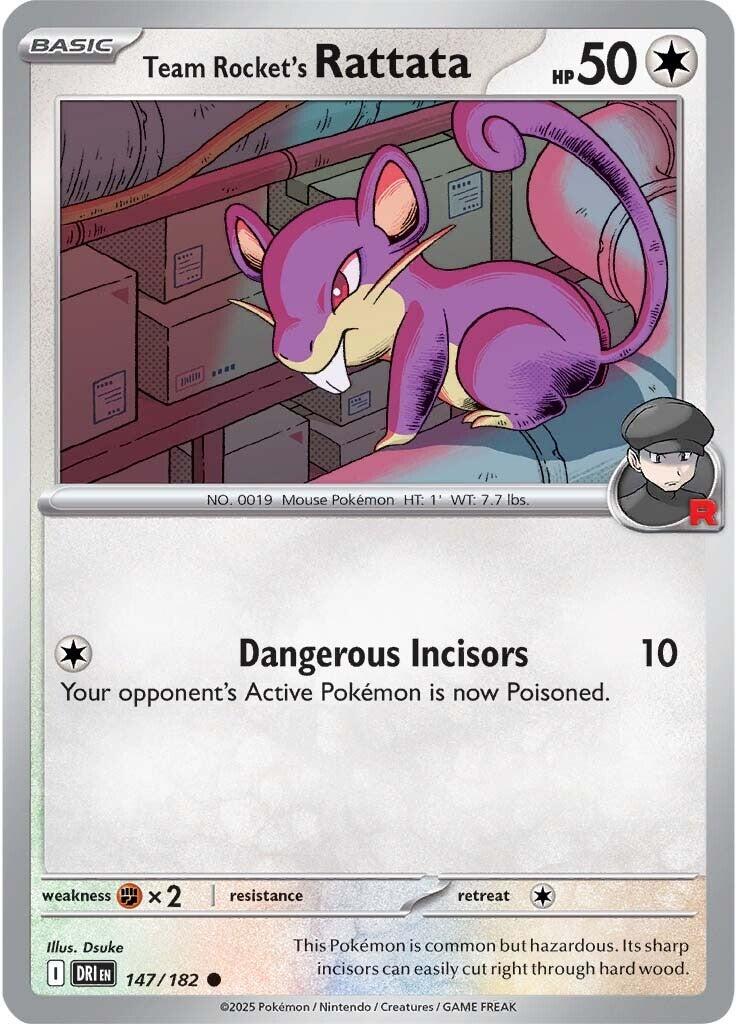 Team Rocket's Rattata (147/182) [Scarlet & Violet: Destined Rivals] | Rock City Comics