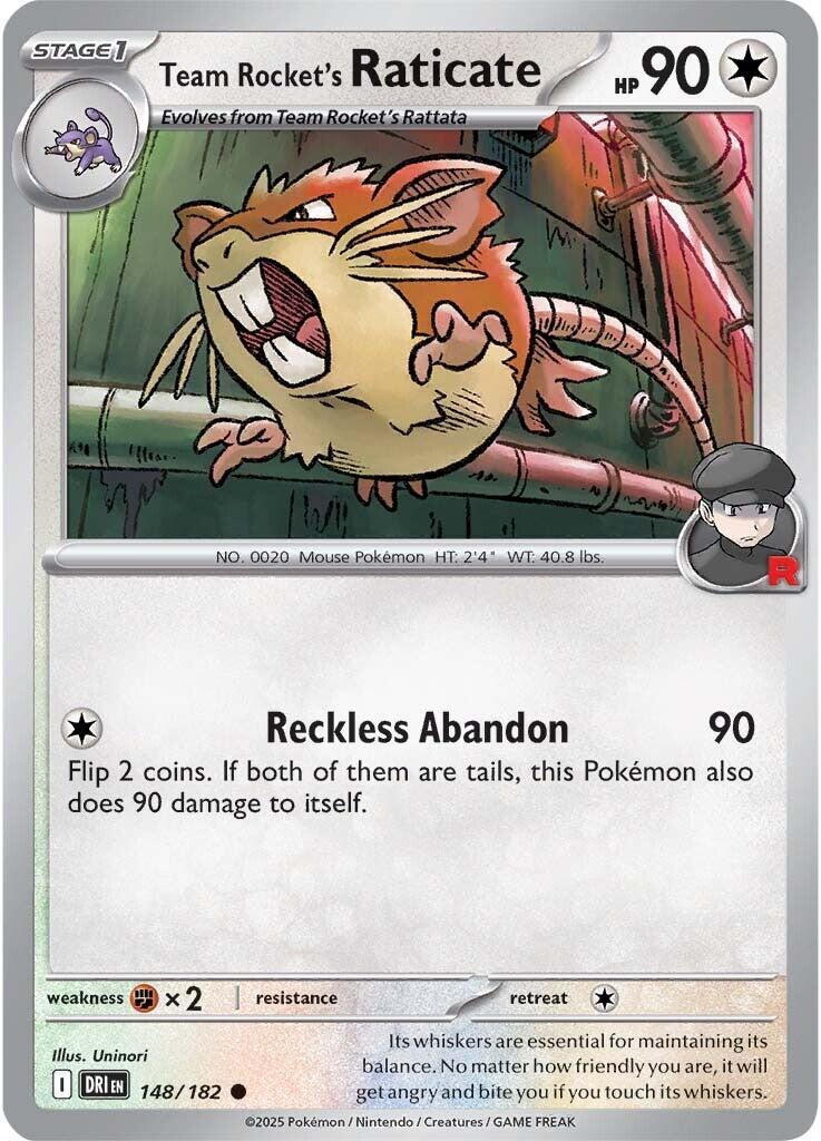 Team Rocket's Raticate (148/182) [Scarlet & Violet: Destined Rivals] | Rock City Comics