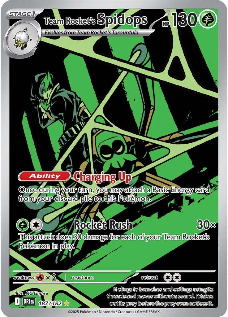 Team Rocket's Spidops (187/182) [Scarlet & Violet: Destined Rivals] | Rock City Comics