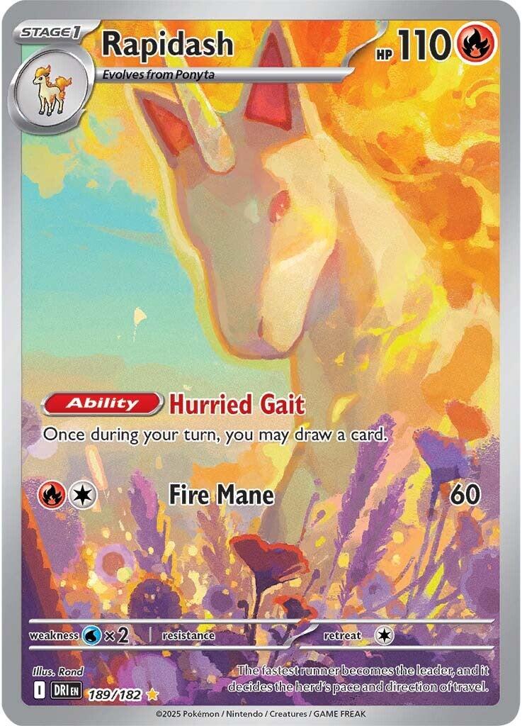 Rapidash (189/182) [Scarlet & Violet: Destined Rivals] | Rock City Comics