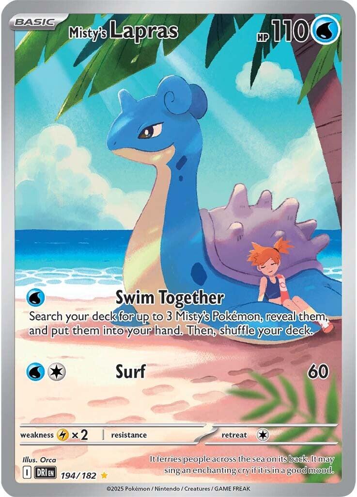 Misty's Lapras (194/182) [Scarlet & Violet: Destined Rivals] | Rock City Comics