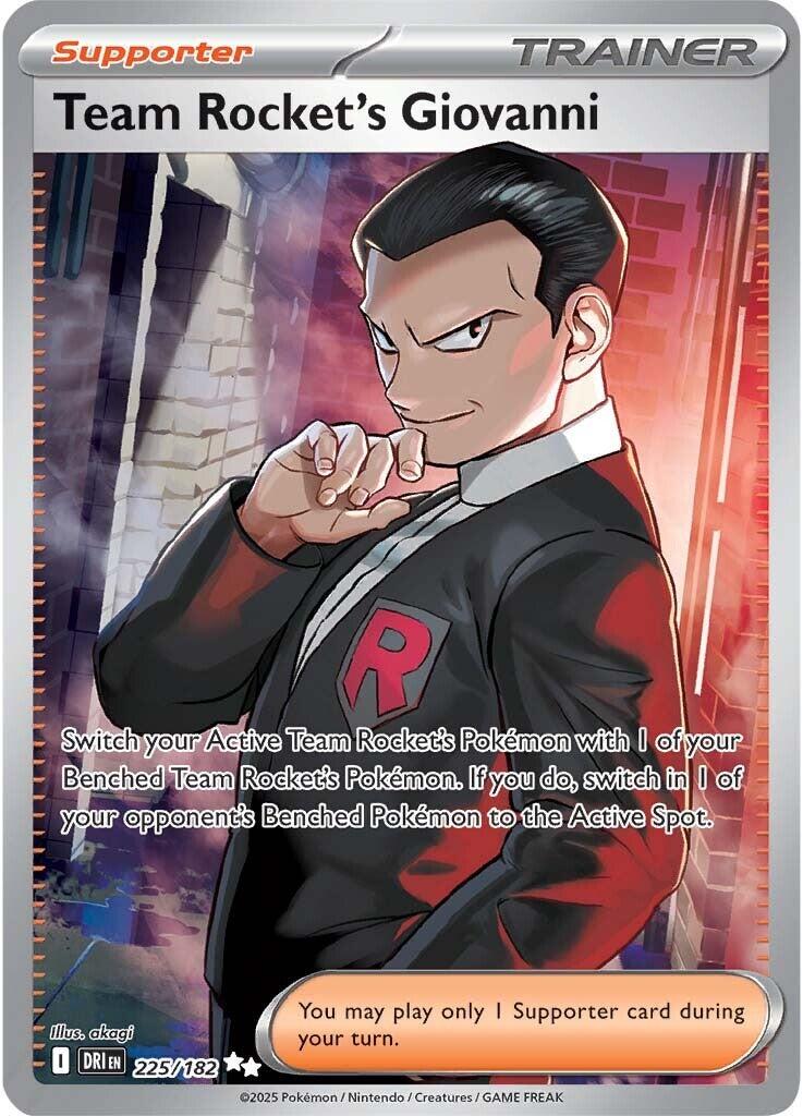 Team Rocket's Giovanni (225/182) [Scarlet & Violet: Destined Rivals] | Rock City Comics