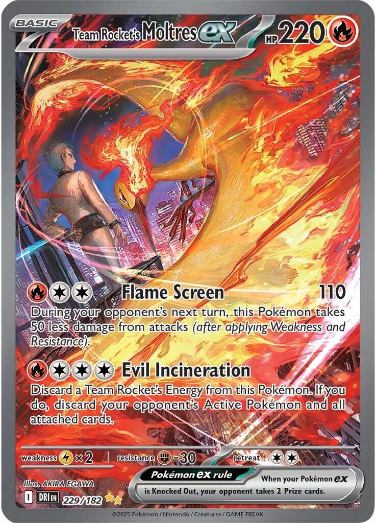 Team Rocket's Moltres ex (229/182) [Scarlet & Violet: Destined Rivals] | Rock City Comics