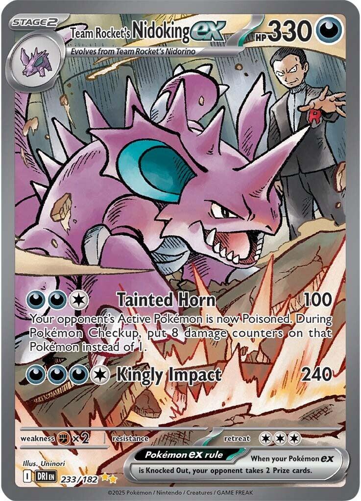 Team Rocket's Nidoking ex (233/182) [Scarlet & Violet: Destined Rivals] | Rock City Comics