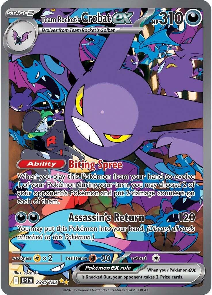 Team Rocket's Crobat ex (234/182) [Scarlet & Violet: Destined Rivals] | Rock City Comics