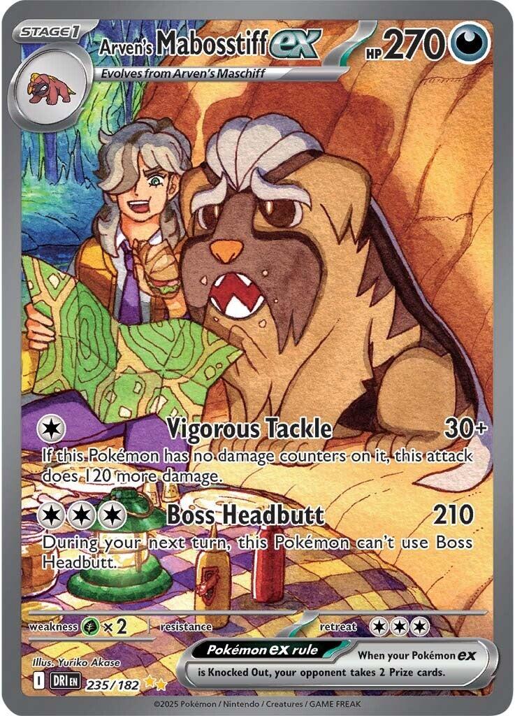 Arven's Mabosstiff ex (235/182) [Scarlet & Violet: Destined Rivals] | Rock City Comics