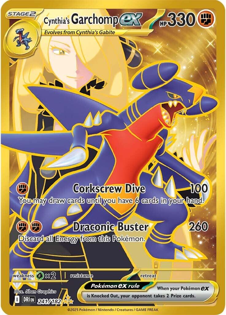 Cynthia's Garchomp ex (241/182) [Scarlet & Violet: Destined Rivals] | Rock City Comics