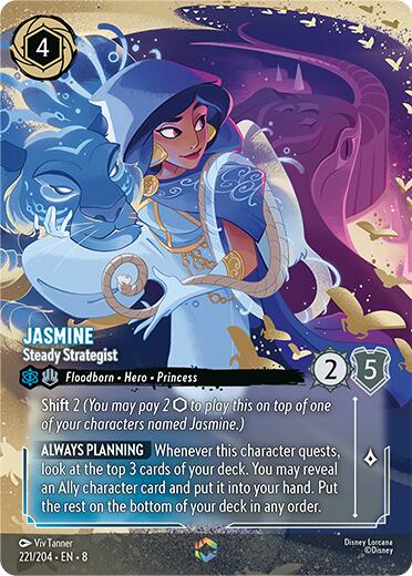 Jasmine - Steady Strategist (Enchanted) (221/204) [Reign of Jafar] | Rock City Comics
