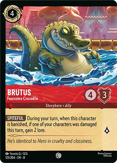 Brutus - Fearsome Crocodile (Cold Foil) (125/204) [Reign of Jafar] | Rock City Comics