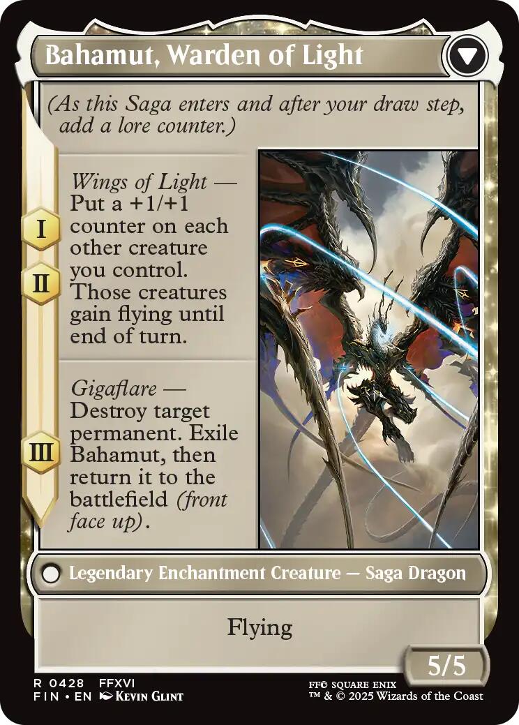 Dion, Bahamut's Dominant // Bahamut, Warden of Light (Extended Art) [FINAL FANTASY] | Rock City Comics