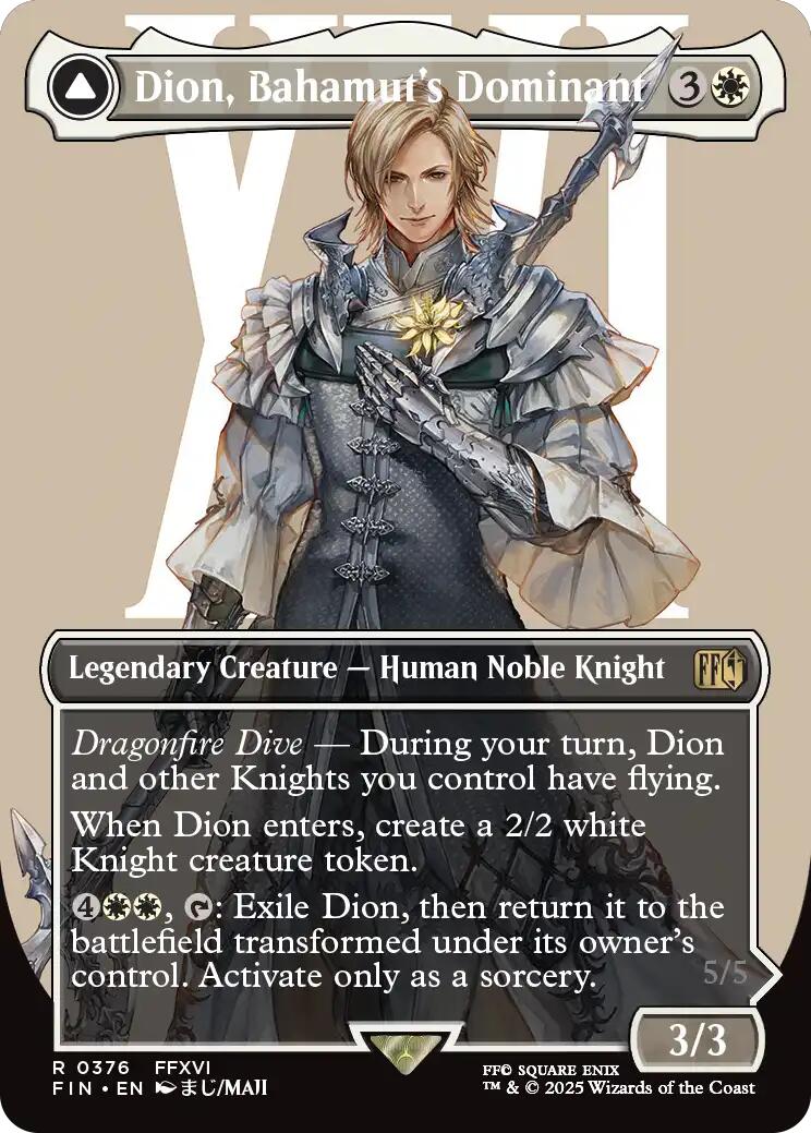 Dion, Bahamut's Dominant // Bahamut, Warden of Light (Borderless) [FINAL FANTASY] | Rock City Comics