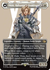 Dion, Bahamut's Dominant // Bahamut, Warden of Light (Borderless) (Surge Foil) [FINAL FANTASY] | Rock City Comics