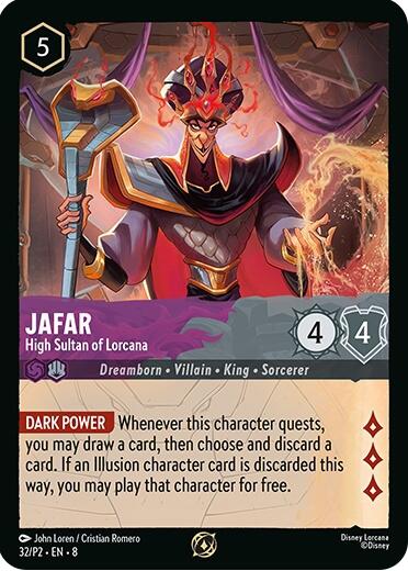 Jafar - High Sultan of Lorcana (Store Champion Participant) (32/P2) [Promo Cards] | Rock City Comics