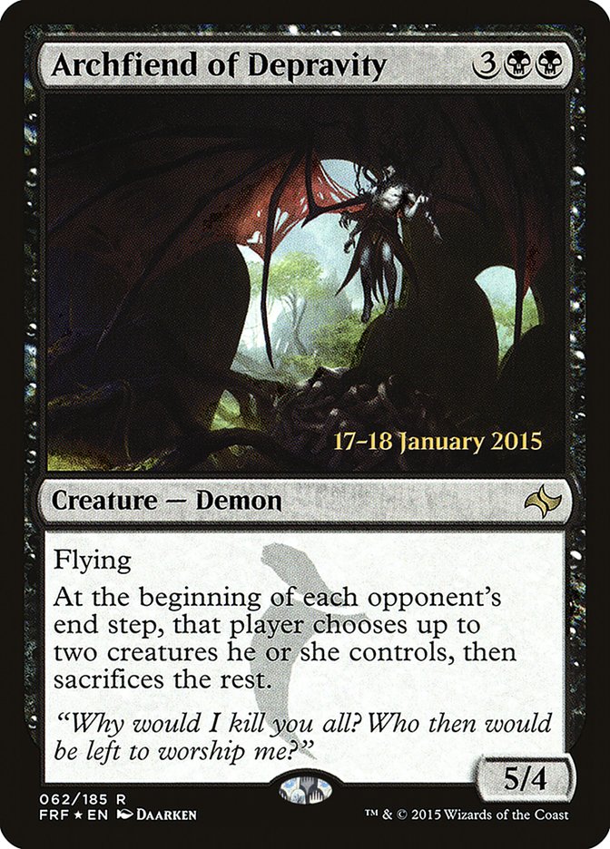 Archfiend of Depravity [Fate Reforged Prerelease Promos] | Rock City Comics