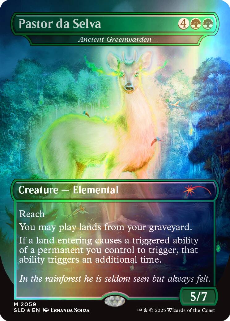 Pastor da Selva - Ancient Greenwarden (Rainbow Foil) [Secret Lair Drop Series] | Rock City Comics