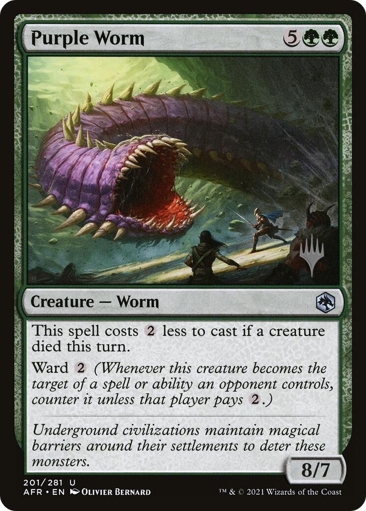 Purple Worm [Tarkir: Dragonstorm Promos] | Rock City Comics