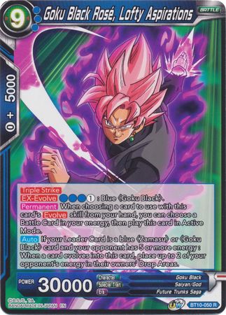 Goku Black Rose, Lofty Aspirations (BT10-050) [Rise of the Unison Warrior 2nd Edition] | Rock City Comics