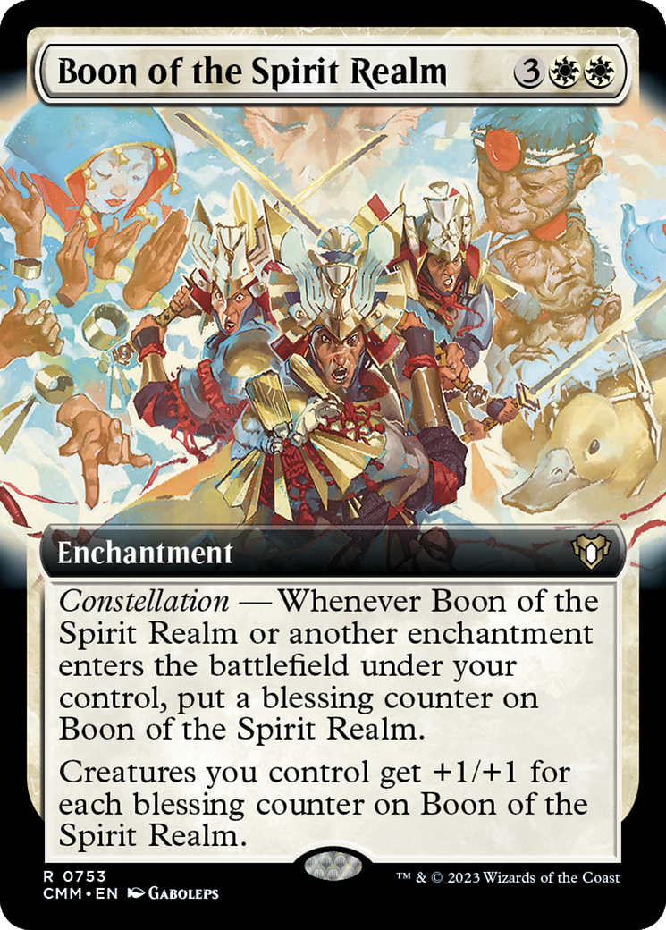 Boon of the Spirit Realm (Extended Art) [Commander Masters] | Rock City Comics