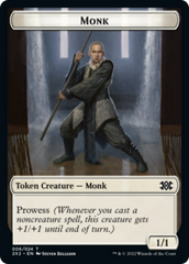 Bear // Monk Double-Sided Token [Double Masters 2022 Tokens] | Rock City Comics