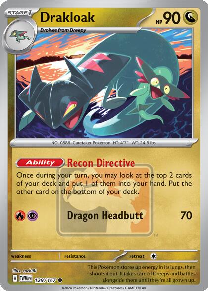 Drakloak (129/167) [League & Championship Cards] | Rock City Comics