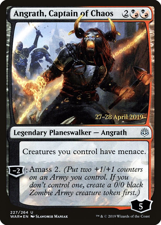 Angrath, Captain of Chaos [War of the Spark Prerelease Promos] | Rock City Comics