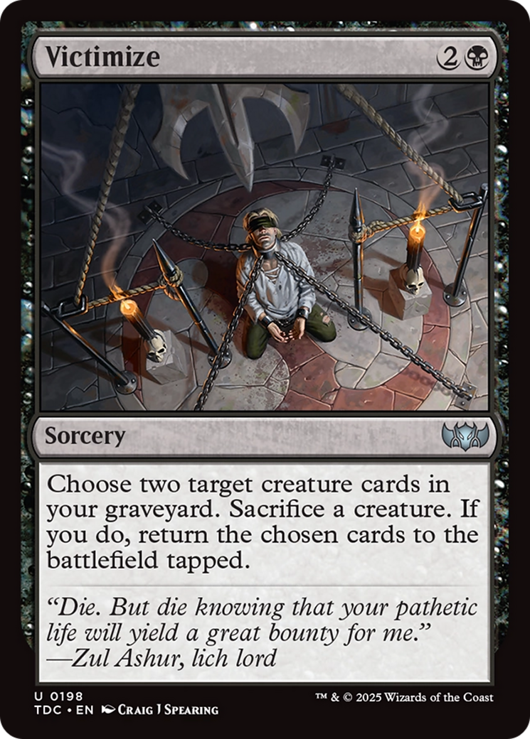 Victimize [Tarkir: Dragonstorm Commander] | Rock City Comics