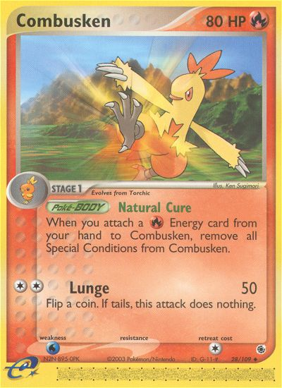 Combusken (28/109) [EX: Ruby & Sapphire] | Rock City Comics